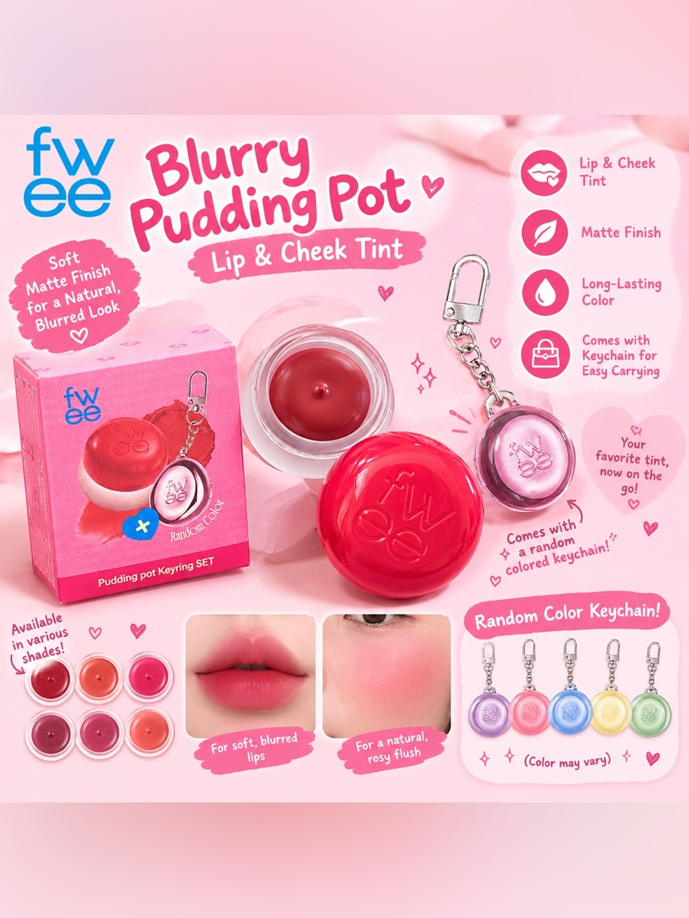 fwee Blurry Pudding Pot Lip & Cheek Tint